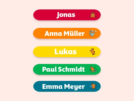Die Maus Mini Aufkleber
