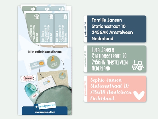 Grote Naamstickers