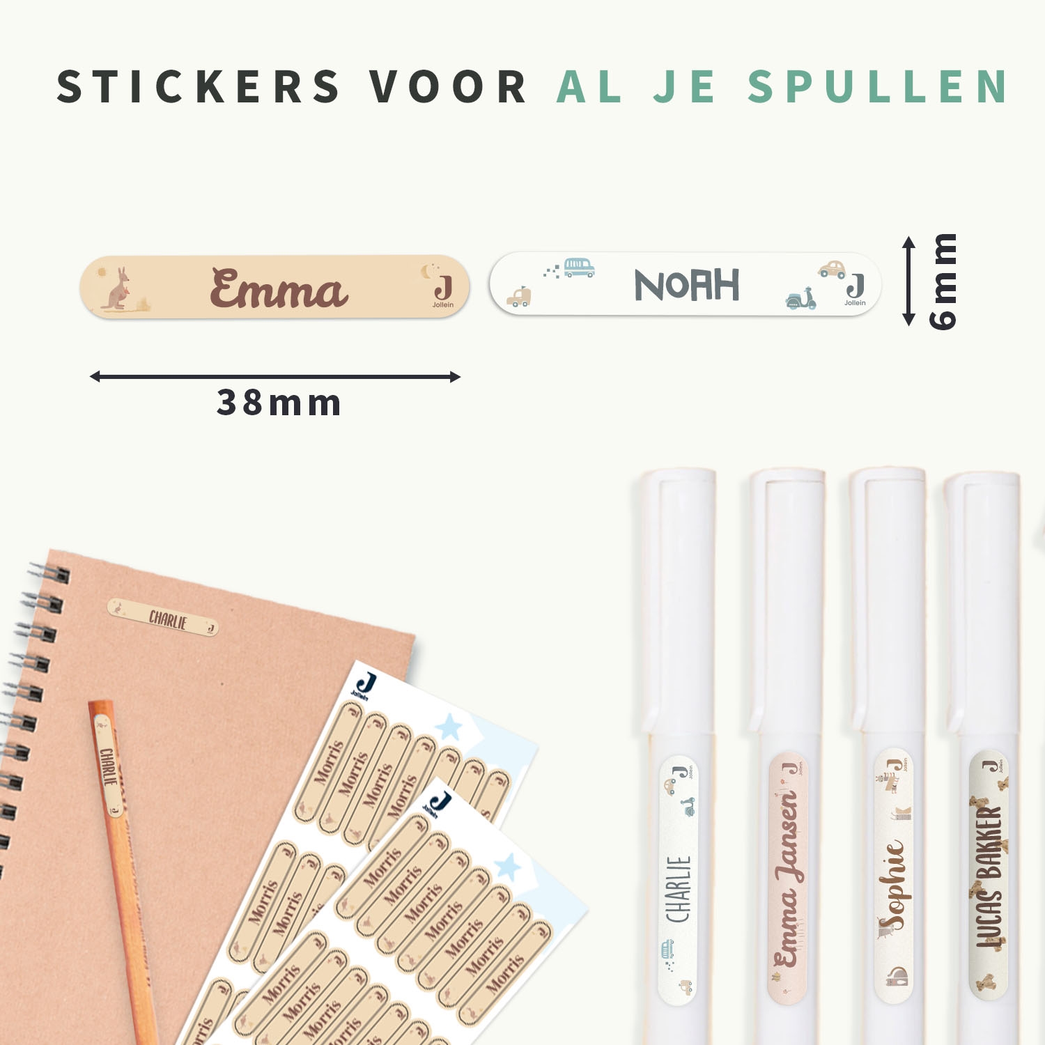 Mini Naamstickers - Jollein