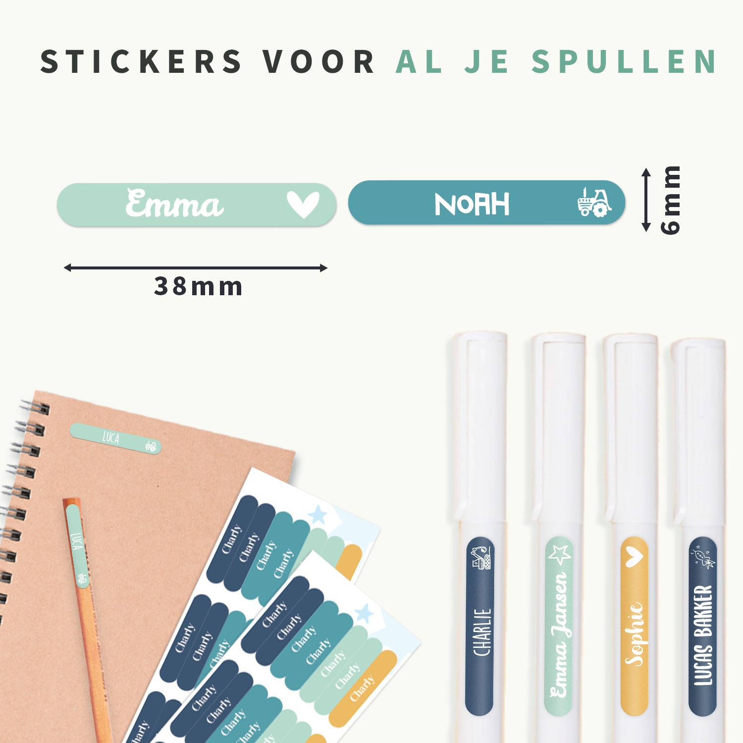 Mini Naamstickers