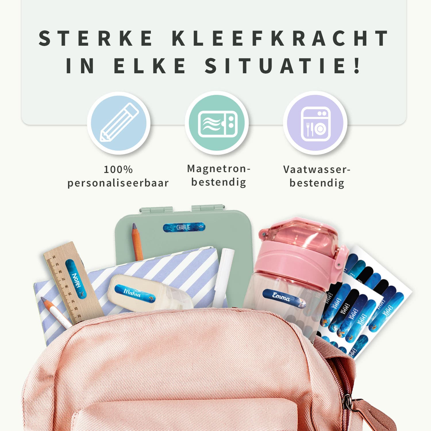 Mini Real World Naamstickers