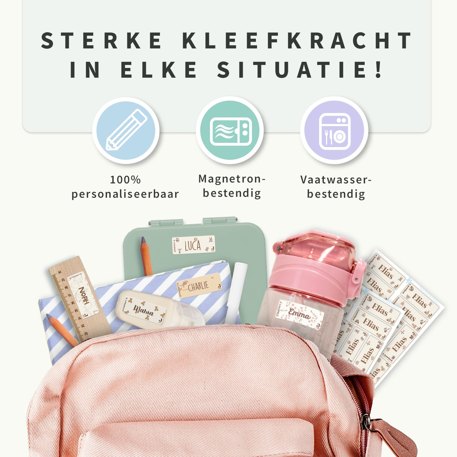 Kleine Naamstickers - Jollein