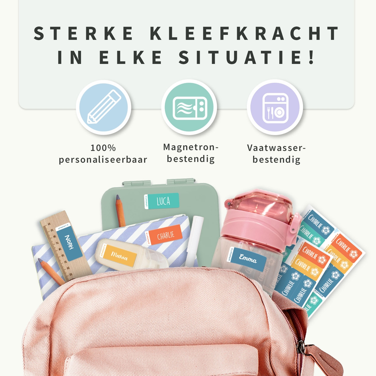 Kleine Naamstickers