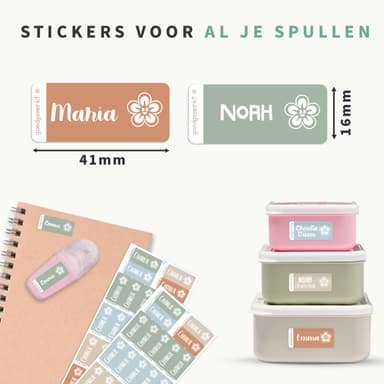 Kleine Naamstickers