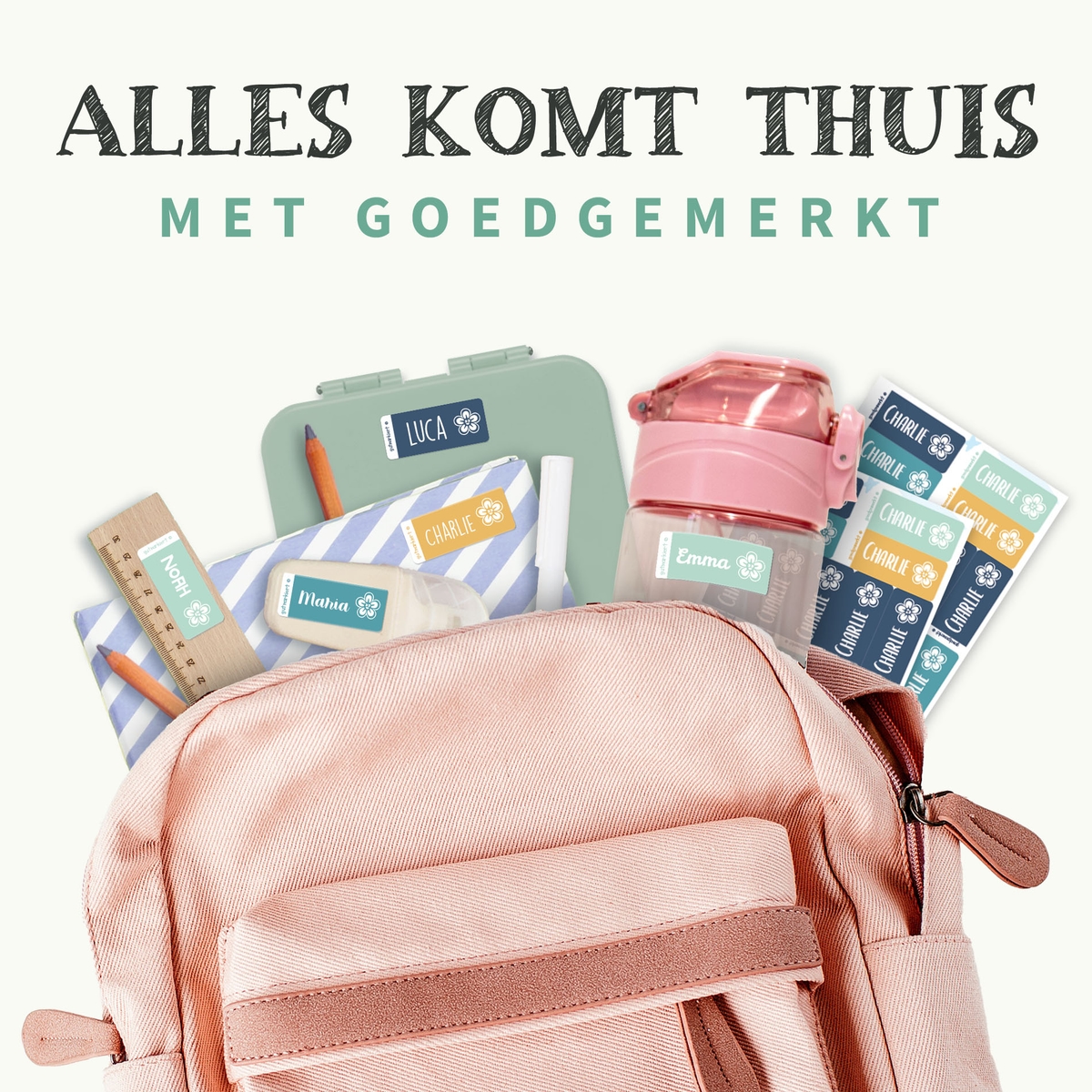 Kleine Naamstickers