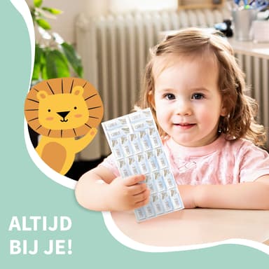 Kleine Aquarel Naamstickers