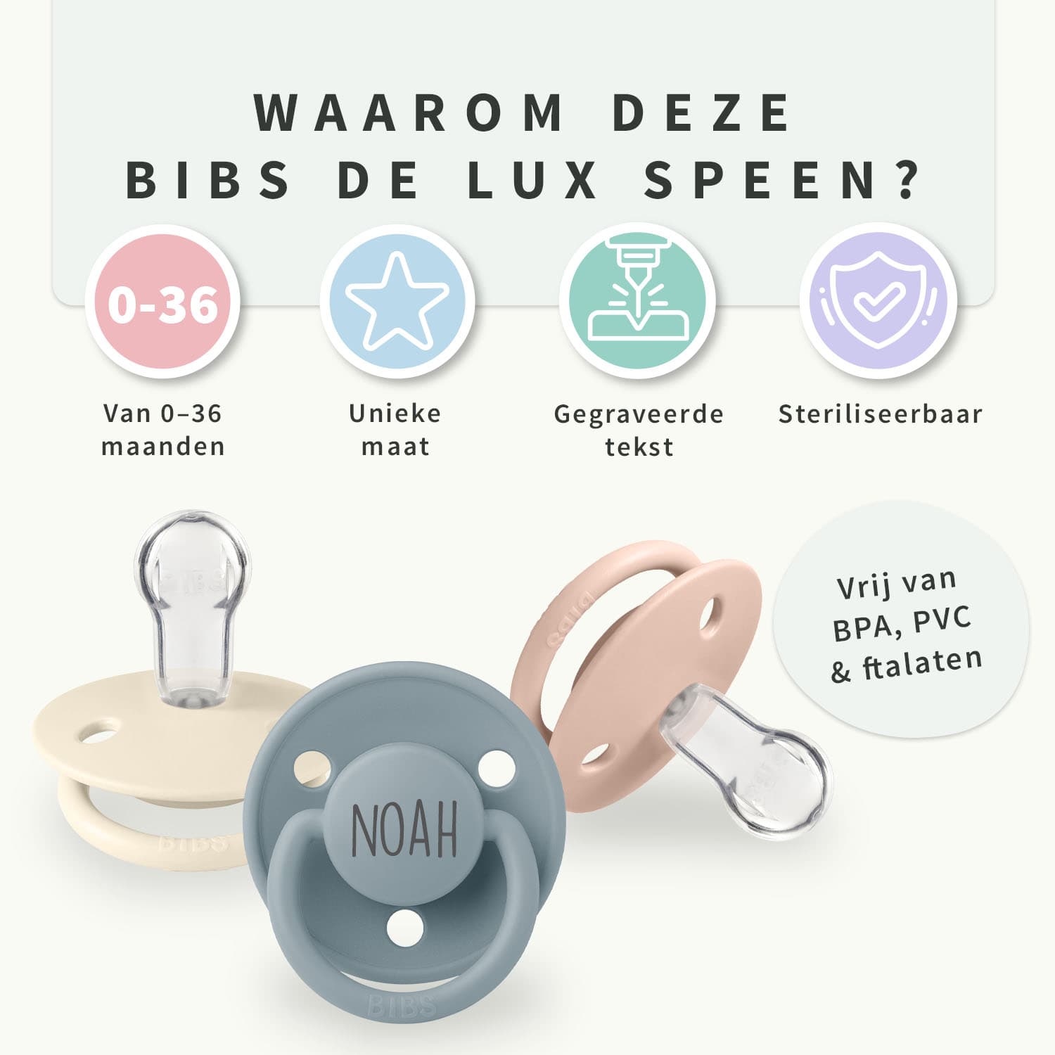 BIBS speen met naam