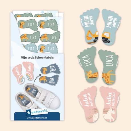 Gepersonaliseerde Schoenlabels
