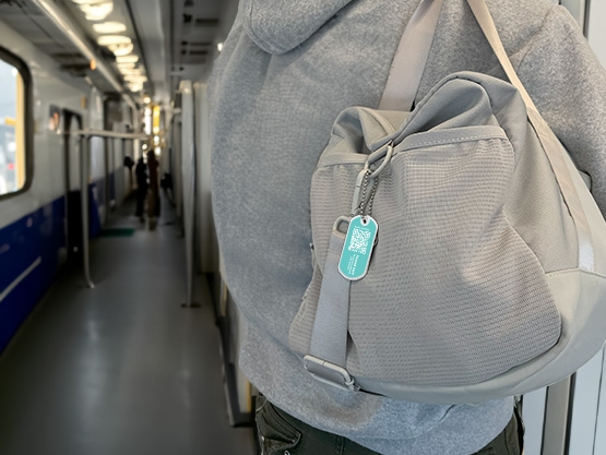 Lost & Found QR Tassen- en sleutelhanger