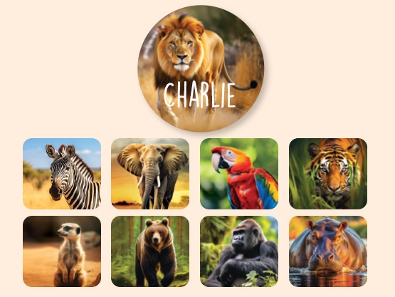 Ronde Real World Naamstickers