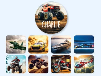 Ronde Real World Naamstickers