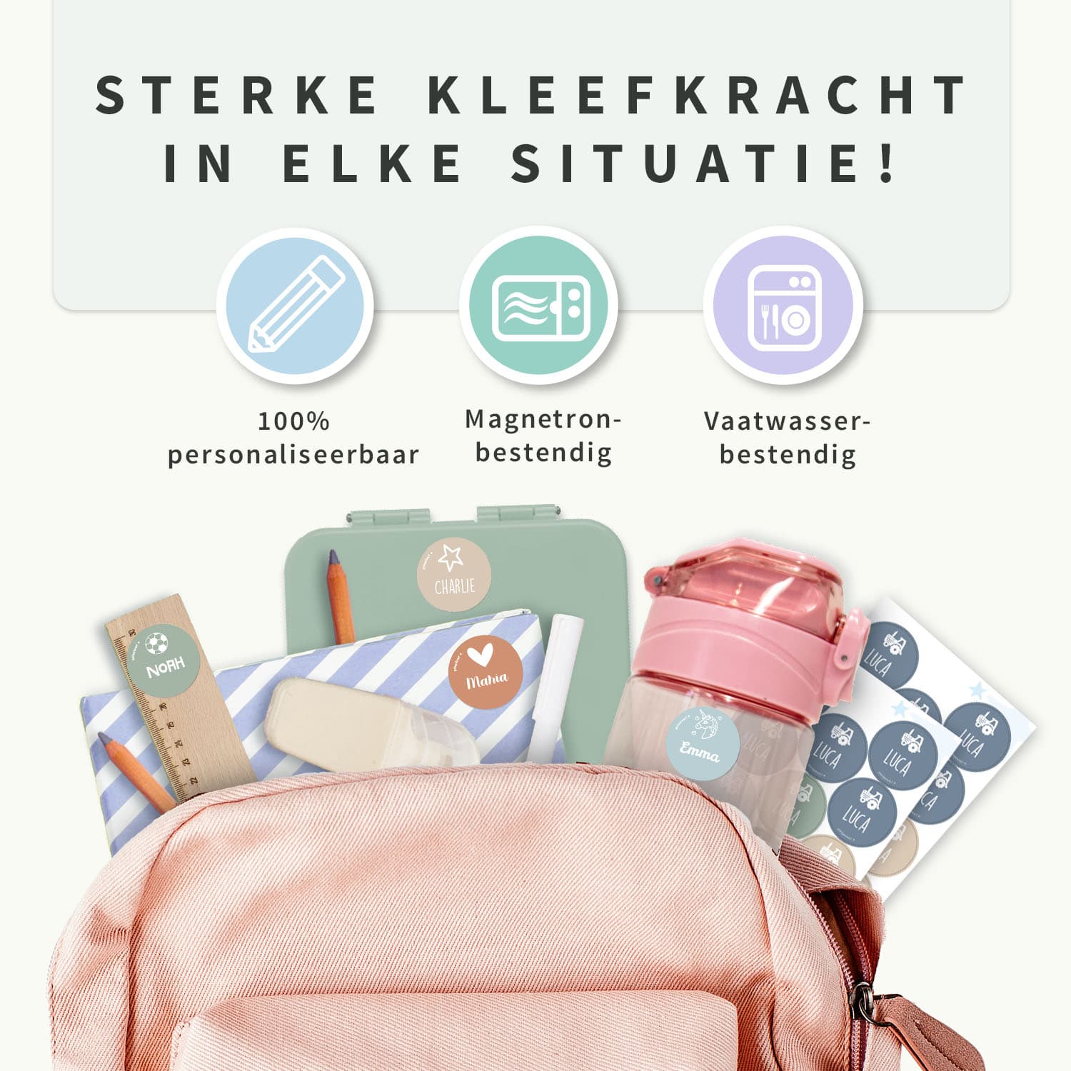 Ronde Naamstickers