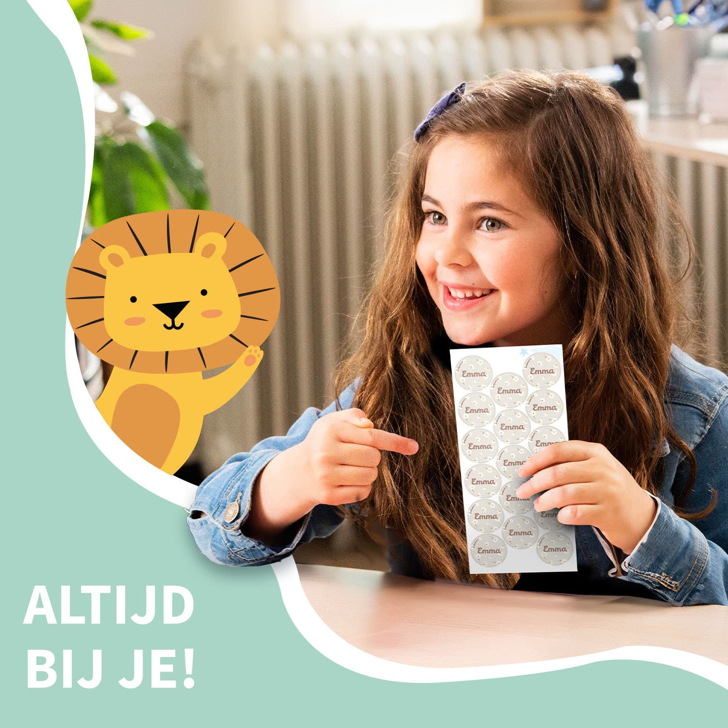 Ronde Design Naamstickers