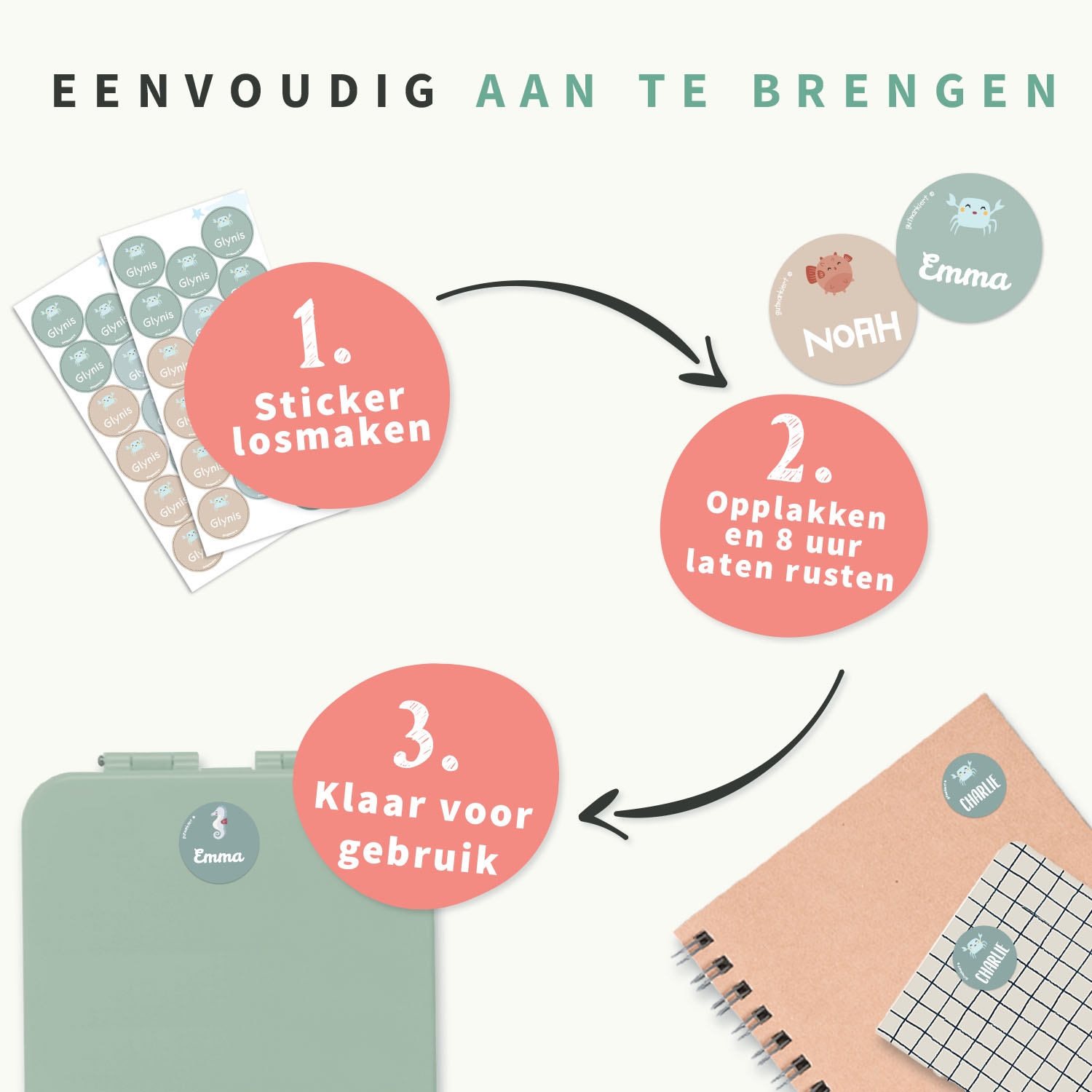 Dreambaby - Ronde Naamstickers