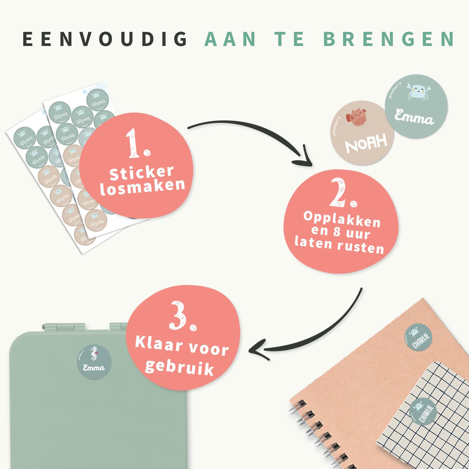 Dreambaby - Ronde Naamstickers