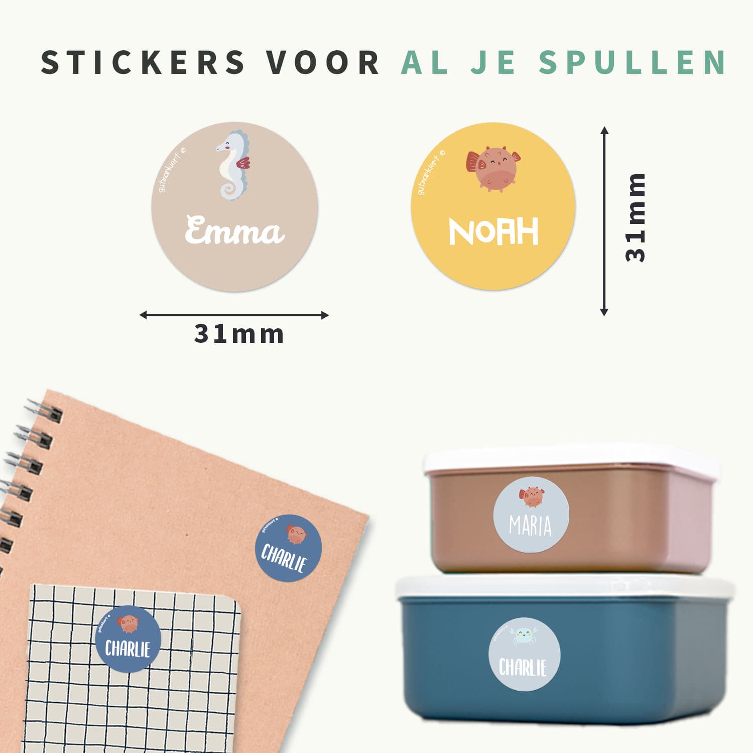 Dreambaby - Ronde Naamstickers