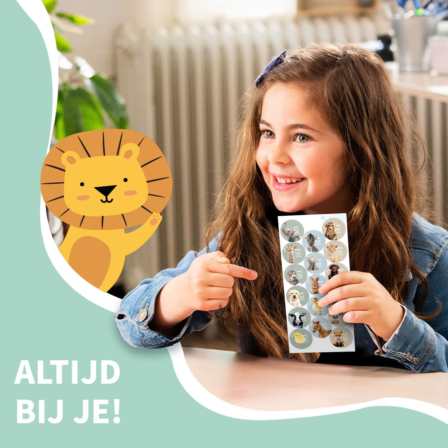 Ronde Real World Naamstickers