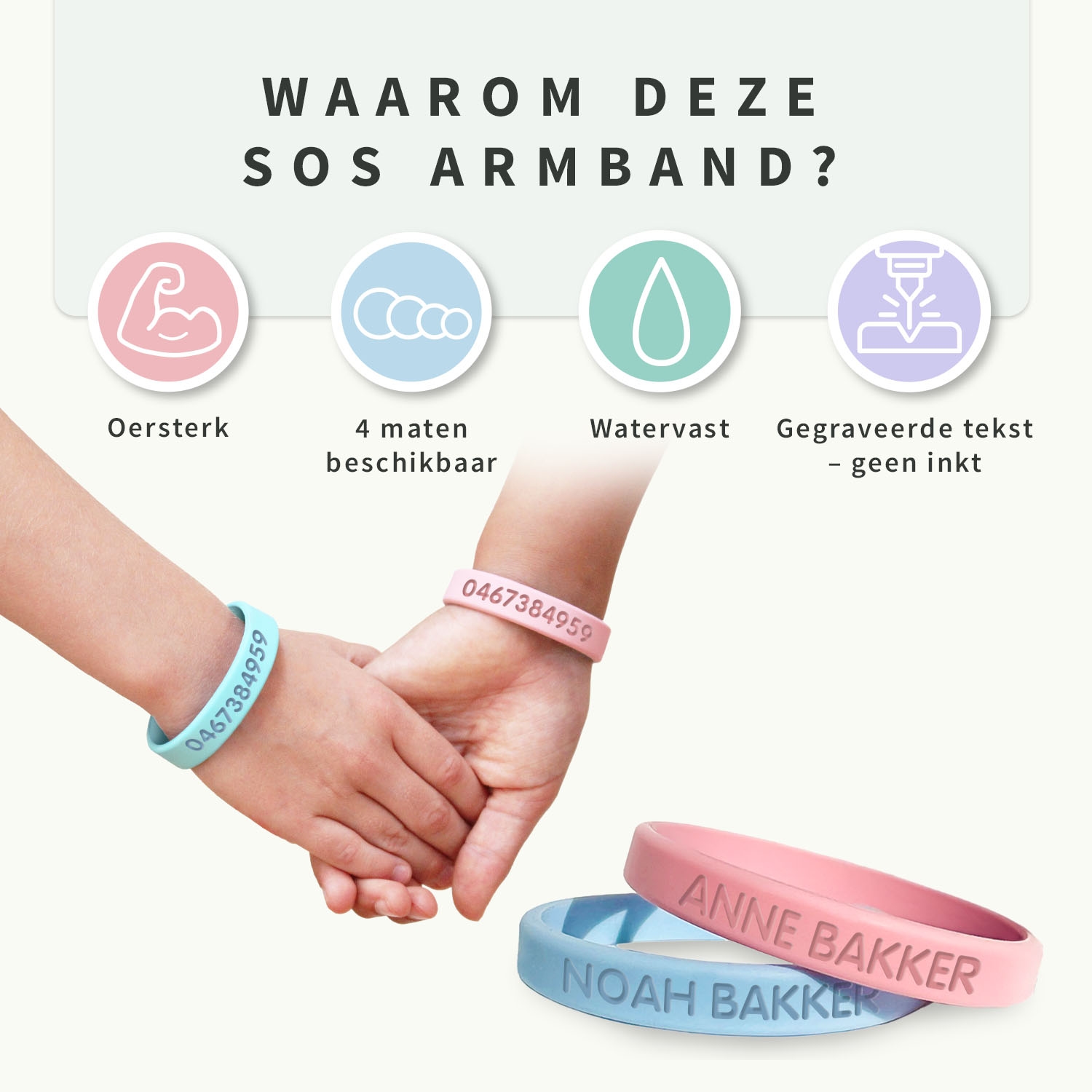 Duopakket SOS Armbandjes