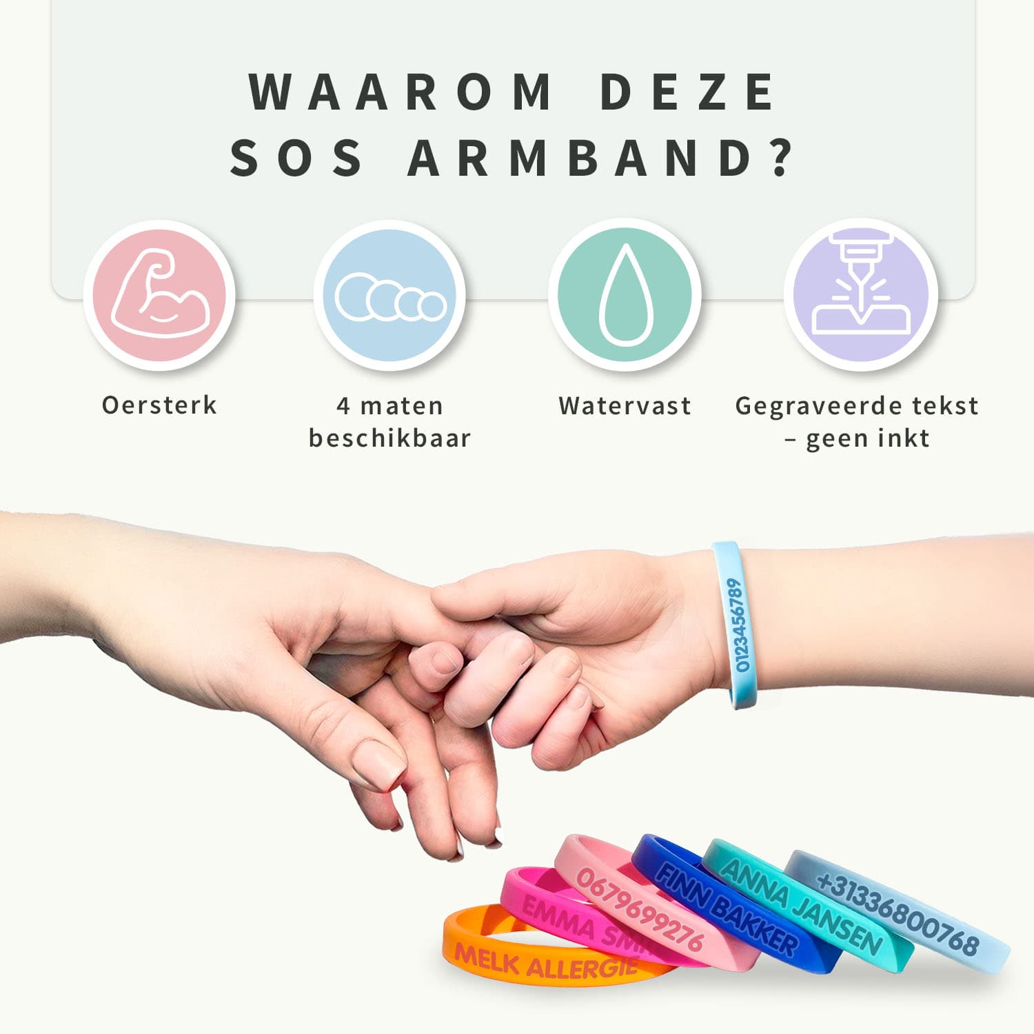 Smalle SOS Armband kind