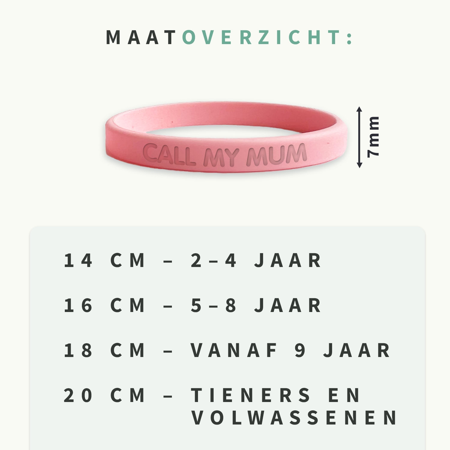 Smalle SOS Armband kind