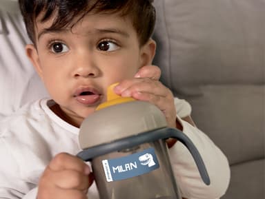 Kleine Naamstickers Voordeelset - Eenkleurig