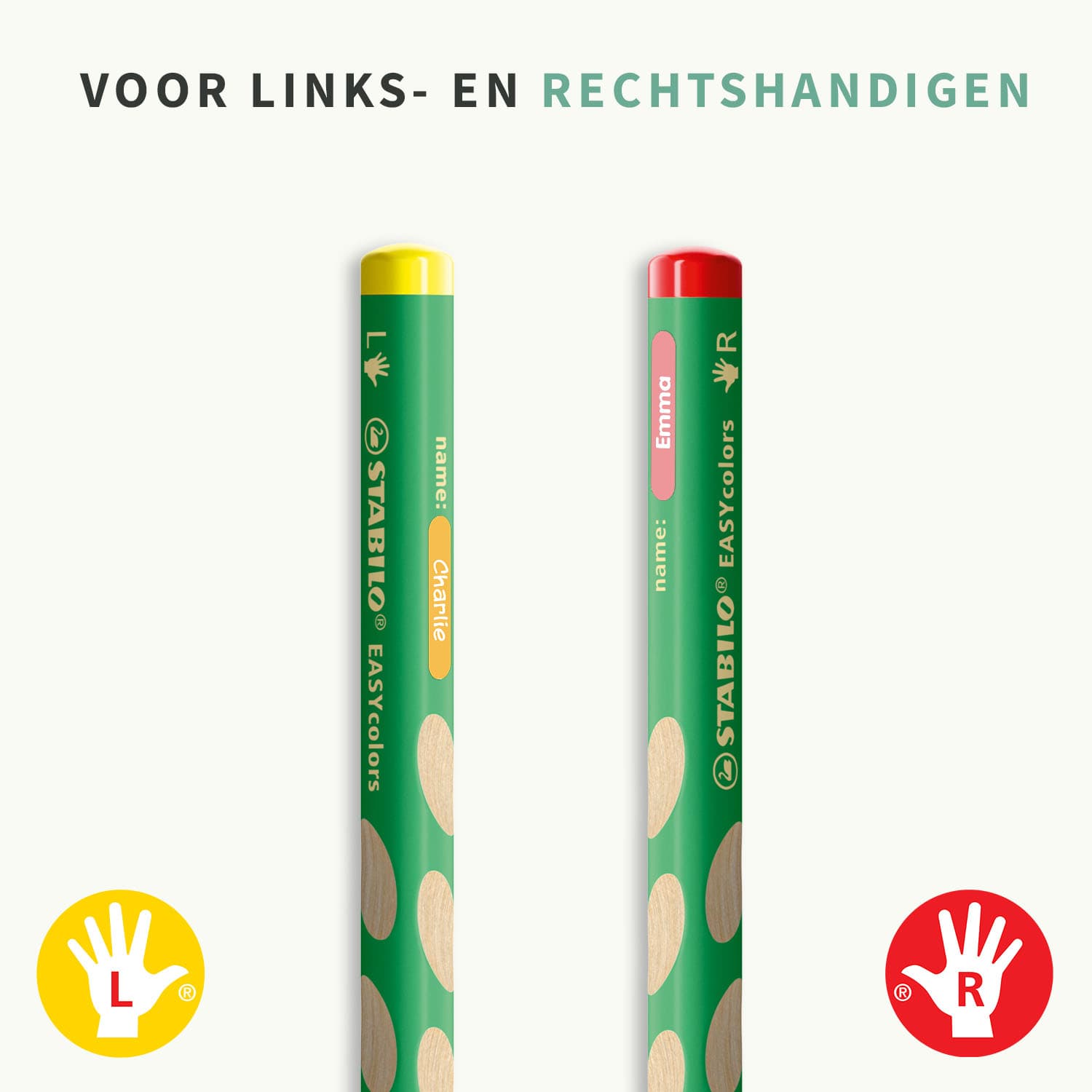 STABILO EASYcolors (12 stuks) + Mini XS naamstickers