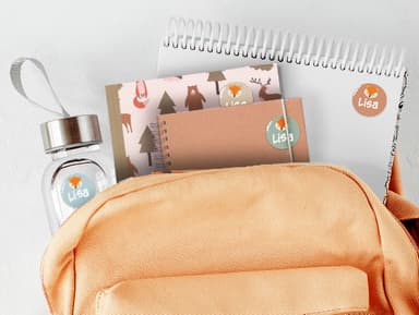 Ronde Thema Naamstickers