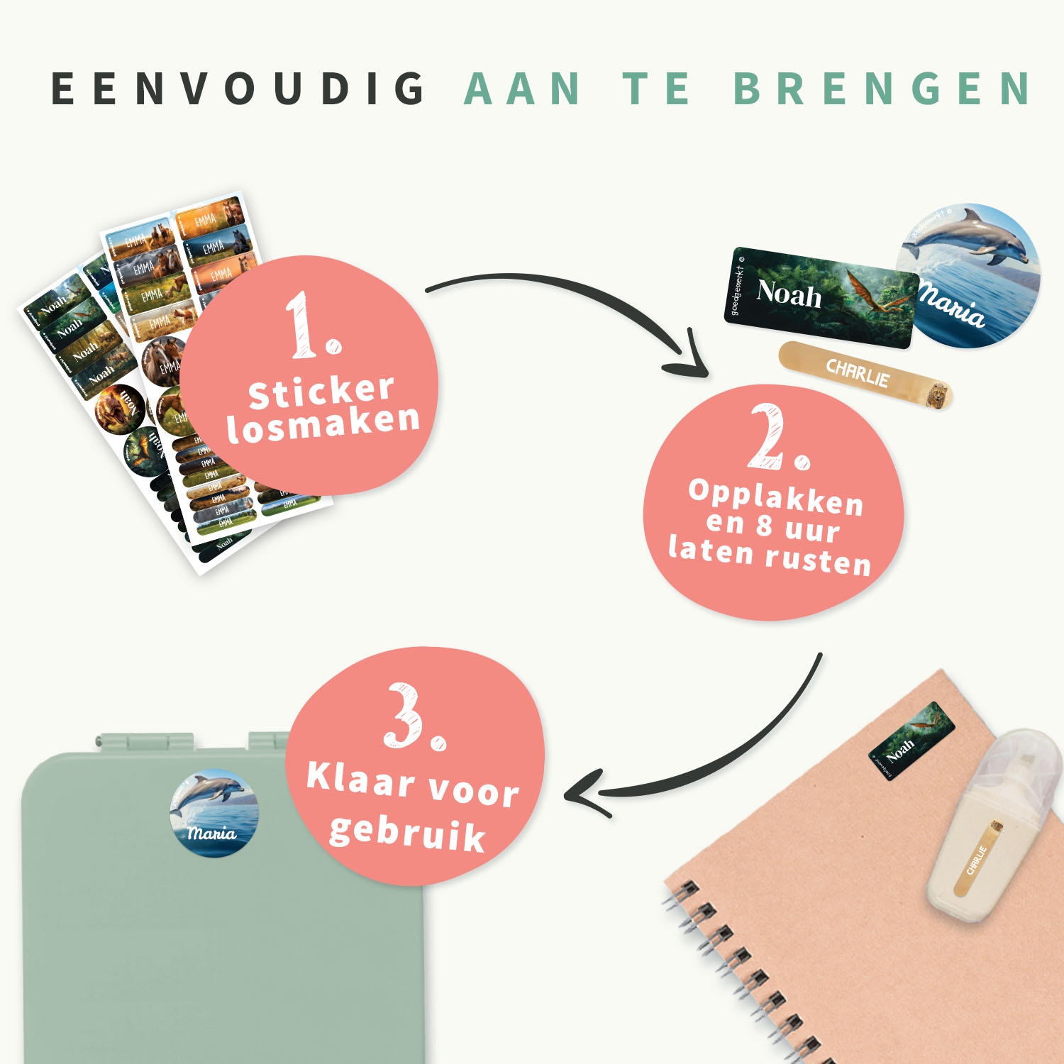 Naamsticker Voordeelset - Real World