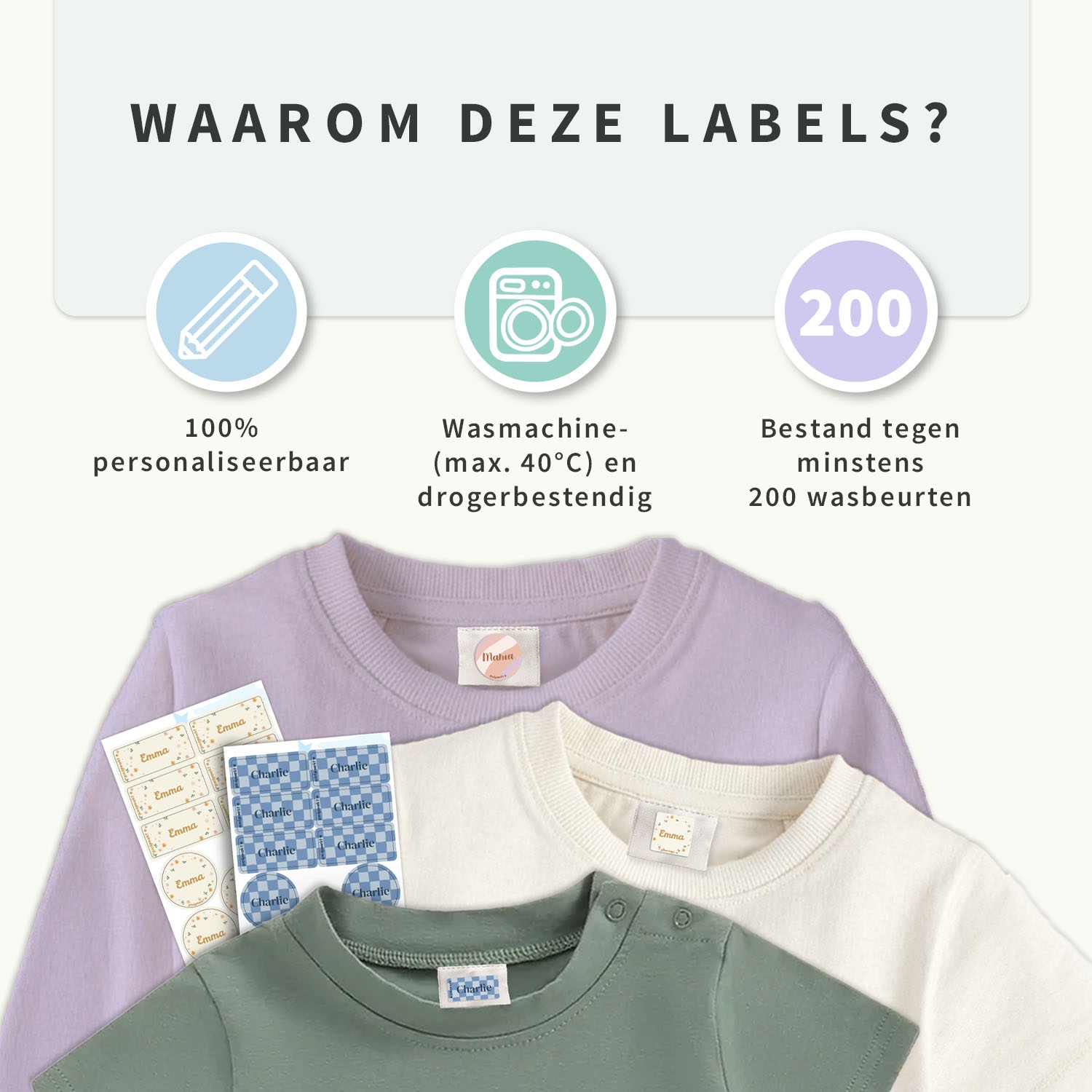 Kledingsticker Voordeelset - Design