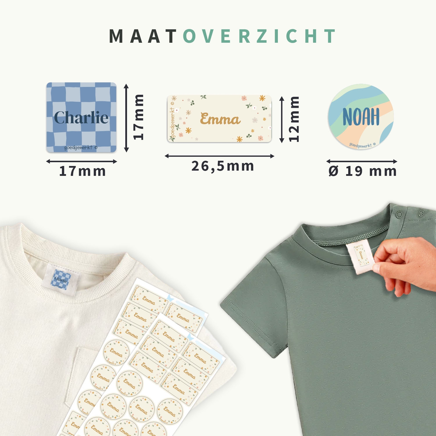 Kledingsticker Voordeelset - Design