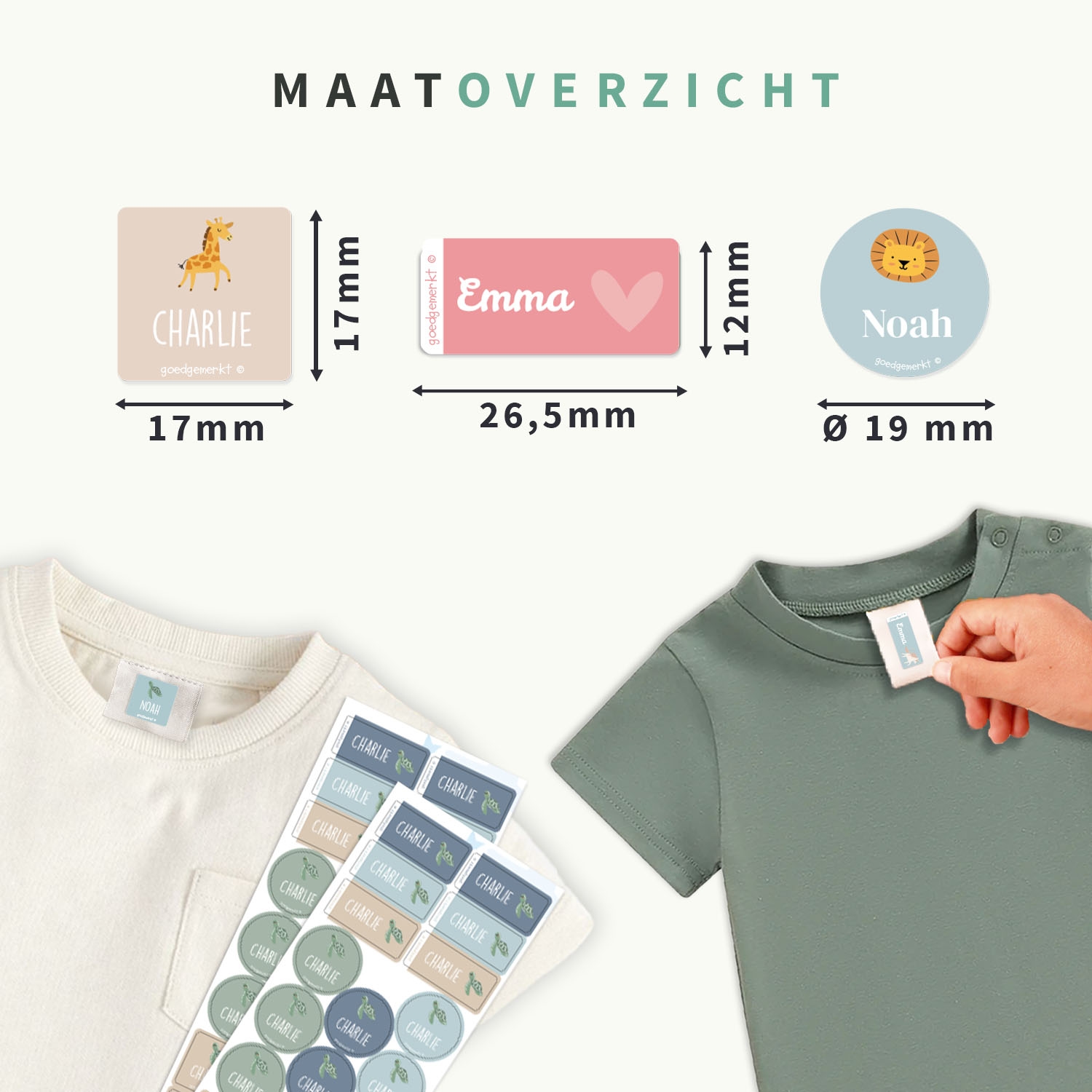 Kledingsticker Voordeelset - Thema