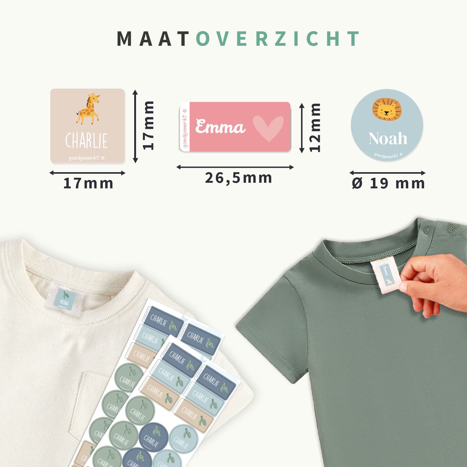 Kledingsticker Voordeelset - Thema