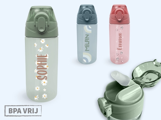 Drinkfles met naam Design