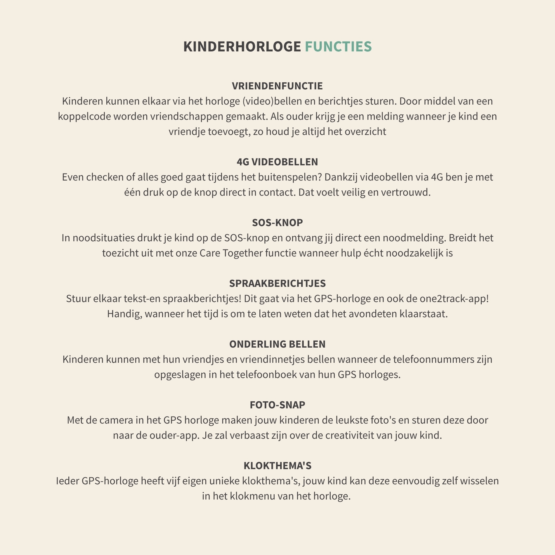 GPS-horloge voor kinderen - Connect YOU