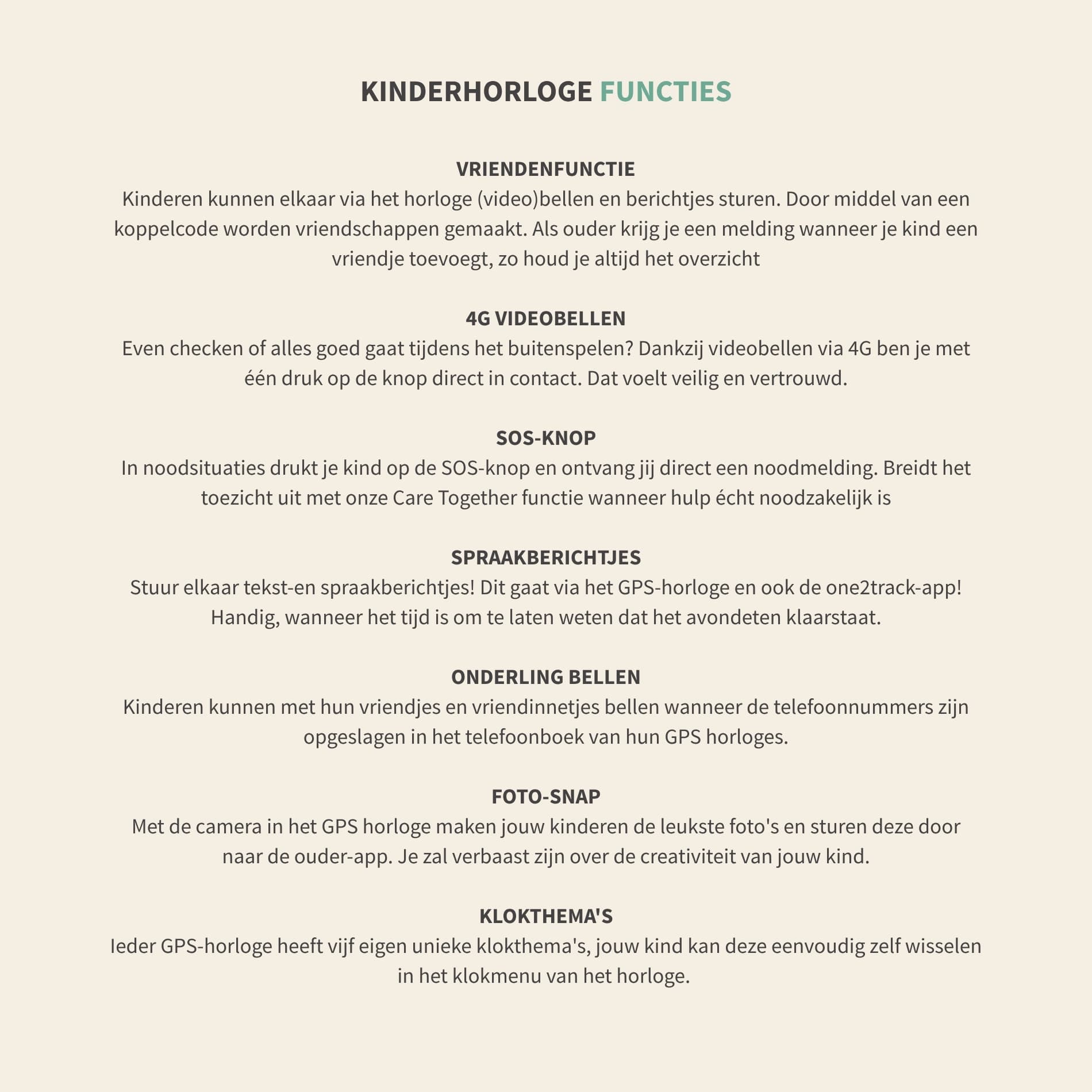 GPS-horloge voor kinderen - Connect YOU